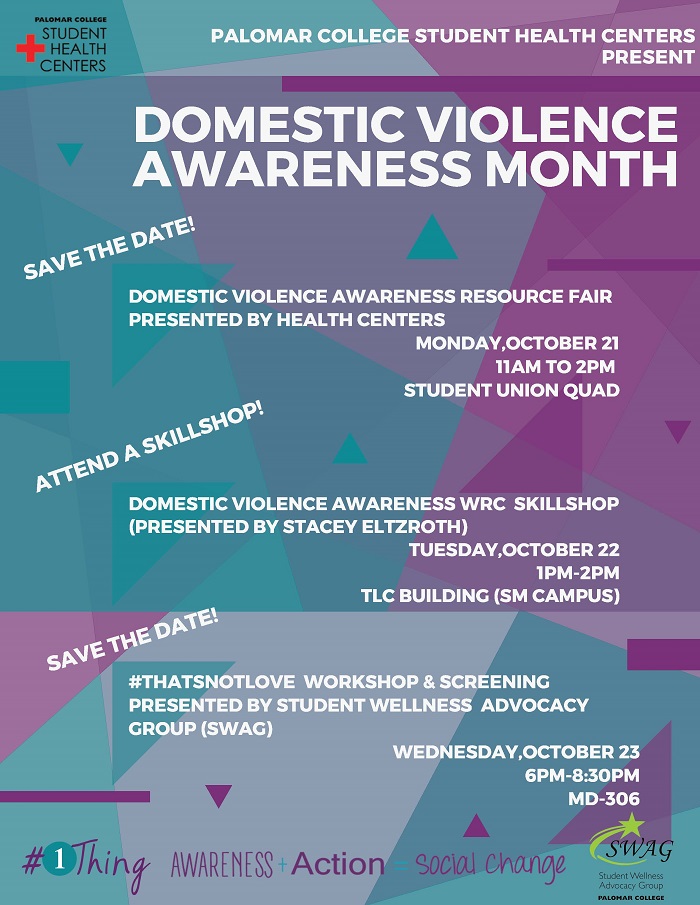 DV awareness month flyer