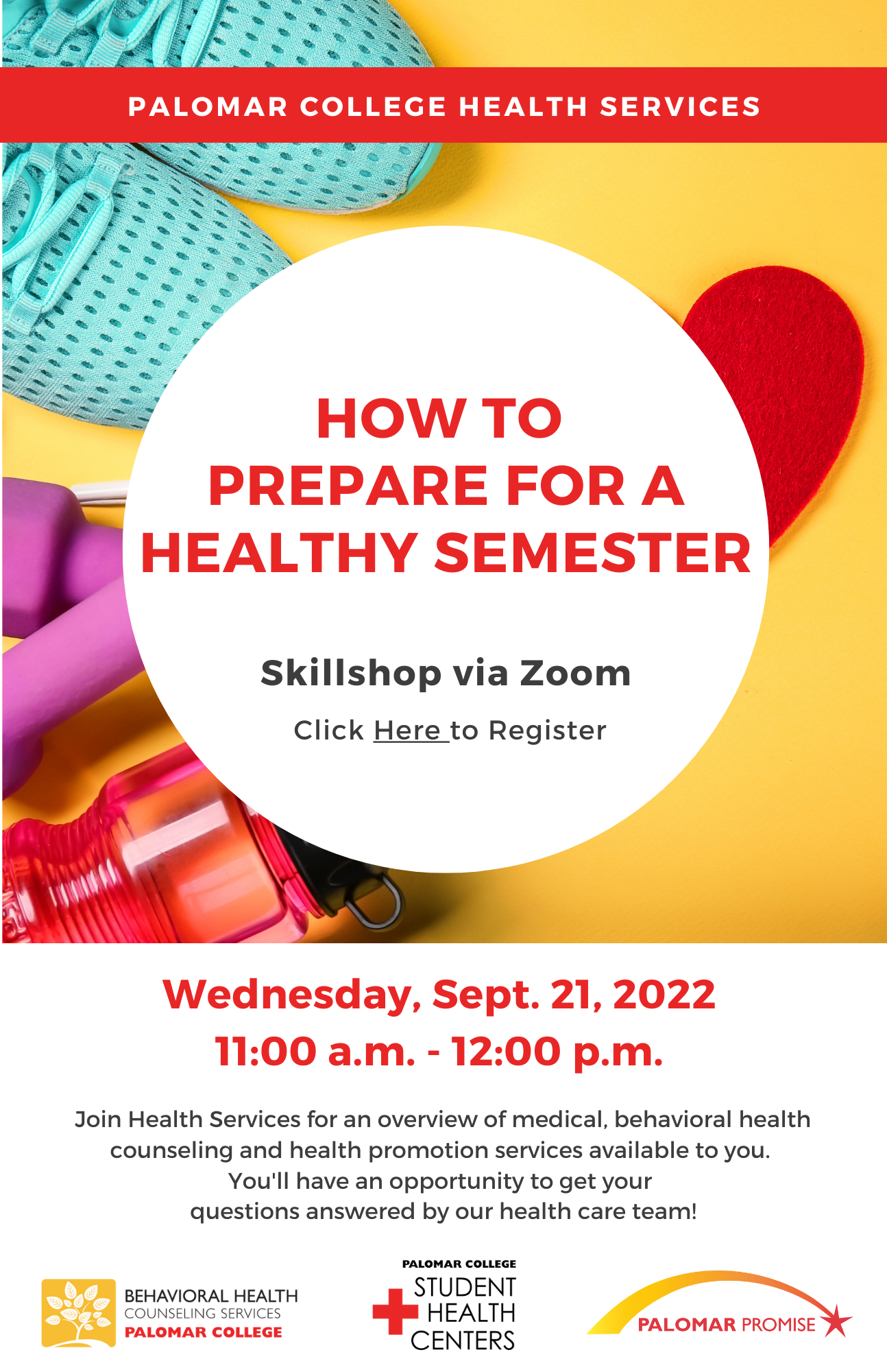How to Prepare for a Healthy Semester Flyer