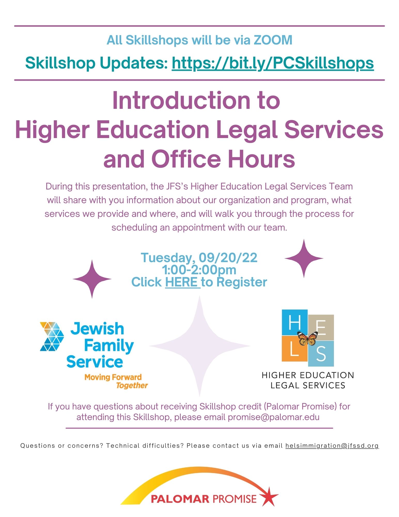 JFS/HELS Skillshop Flyer