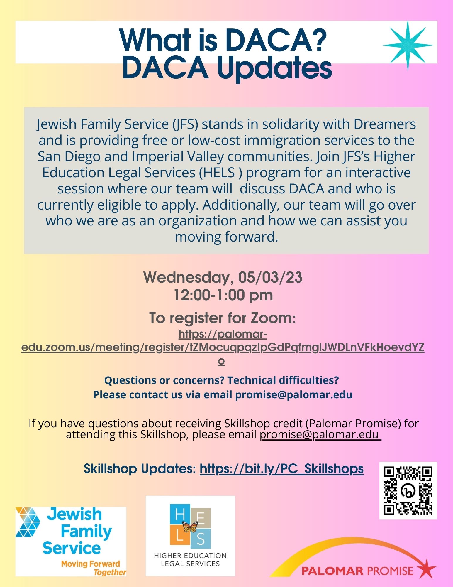 What is DACA? DACA Updates (HELS/JFS) Palomar College