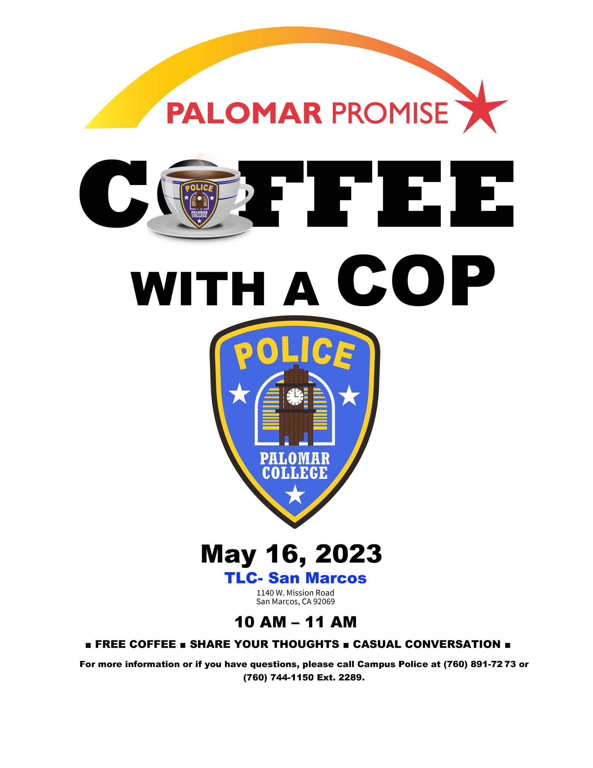 Coffee with a Cop Skillshop flyer