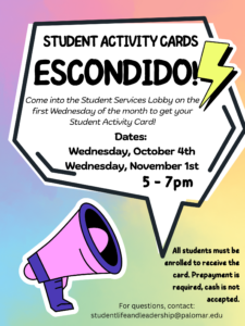 Escondido Flyer - English