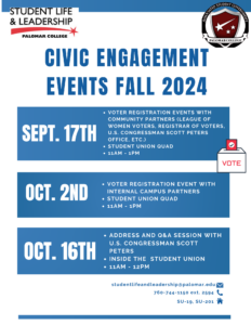 Civic Engagement Events Flyer