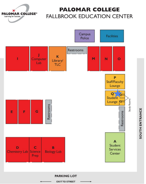 Fallbrook Grab and go fridge map