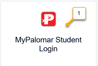 an image of the spring board tile link titled "MyPalomar Student Lgin"