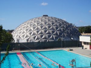 Palomar swimming pool and dome.
