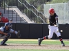 Palomar's Mike Benson knocks in a run on this bottom of the 5th inning hit on March 22 at Palomar Ballpark. The Comets scored 5 runs in the inning and won the game 16-11. Stephen Davis/The Telescope