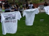 The Clothesline Project features Tshirts designed by students as part of Domestic Violence Unity Day, Oct. 3, 2017. Scott Engrav / The Telescope