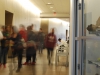 Students leave their class rooms in the NS building April 25. Christopher Jones/The Telescope