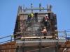 Construction workers at the work site of the new Palomar library on April 18. Johnny Jones/The Telescope