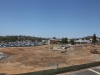 Construction on new parking structure takes up half of lot 12. Bruce Woodward/The Telescope