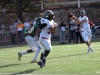 Palomar Matt Romero (2) passed to McKinley Ross (38) for 6 yards but passed for 273 yards and three touchdowns against Grossmont City College Nov12. At Grossmont Johnny Jones/The Telescope