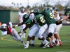 Palomar player Semaj Wren (13) rushes for a six yard first down against the Grossmont college defensive line Nov 12. At Grossmont football field. Johnny Jones/The Telescope