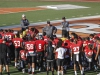 Palomar head football coach Joe Early (center) addresses the team after their scrimmage against visiting Riverside City College. The scrimmage was held Aug. 27 at Wilson Stadium in Escondido High School. The Comets open the season at home on Sept 3 at 6 p.m. in a non-conference game against Southwestern. Philip Farry/The Telescope
