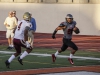 Palomar running back Josh Bernard (20) scores a touchdown on a 26 yd pass from Matt Romero (not pictured) in the second quarter. The Comets lost to the Jaguars 34-28 in a non-