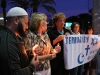 Imam Fayaz Nawarbi (far left) and other people participate in an interfaith candlelight vigil that honored the memory of the victims of San Bernardino massacre. The event was hosted by the Christ Presbyterian Church of Carlsbad, the Jewish Collaborative of San Diego and the the North County Islamic Foundation. Dec. 8, 2015 in Carlsbad. Photo by Lou Roubitchek / The Telescope