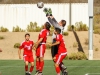 College of the Desert Goalie Ethan Dickinson leaps above (l/r) Palomar’s Hedgar Taylor (12), Gilberto Vasquez (14), and Edson Ojeda (5) to make a save during the first half. The Comets lost to the Roadrunners 3-1 at Minkoff Field Oct. 7. The Comets record now stands at (2-7-2 Overall, 1-6-0 PCAC). Philip Farry / The Telescope