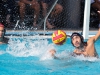 Palomar's Conner Chanove (4) gains control of the ball during the Men's Water Polo PCAC Conference Game between Palomar and Grossmont on Nov. 5 at the Ned Baumer Pool. Goalie Tony Oreb (1) looks on from behind. Palomar men won the title with a score of 10-9. Coleen Burnham/The Telescope