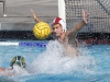 Palomar's Tony Orib (1) blocks a goal attempt by Grossmont's Chase Lirley (18) during the Men's Water Polo game between Palomar and Grossmont on Oct. 26 at the Kroc Center. Coleen Burnham/The Telescope