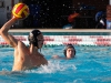 Palomar's Paul Schaner (5) attempts to shoot a goal during the men's water polo against Grossmont on Sept. 28 at the Wallace Memorial Pool. Teammate Dylan Van Horn (21) is in back. Schaner contributed with two goals. Palomar defeated Grossmont 15-10. Coleen Burnham/The Telescope