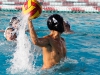 Palomar's Conner Chanove (4) throws goal 8 for the Comets during the men's water polo against Grossmont on Sept. 28 at the Wallace Memorial Pool. Palomar men won 15-10. Coleen Burnham/The Telescope