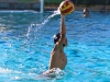 Palomar player Conner Chanove (4) pass the ball during the match against San Diego Mesa player at Wallace Memorial Pool Oct. 19. The Comets won to match against San Diego Mesa 20-13. Johnny Jones/The telescope
