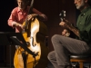 MandoBasso perform at concert hour on Oct. 13 at Howard Brubeck Theatre. MandoBasso is made up of Gunner Biggs on bass and William Bradbury on mandolin. Bruce Woodward/The Telescope