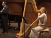 Vocalist John Russell and harpist Elena Mashkovtseva perform at concert hour at the Howard Brubeck Theatre on Sept 15. Christopher Jones / The Telescope