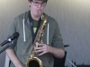 Collin Howe is playing the saxophone wtih the Palomar Day Jazz ensemble in the Cafeteria at Palomar College on Oct 30. They will be performing during campus equity week. Julie Lykins / The Telescope