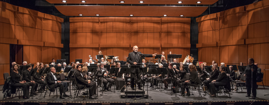 The Palomar/Pacific Coast Concert Band conducted by Kenneth Bell performed Heroes and Heroines at the Palomar College Howard Brubeck Theatre on Feb. 24, 2017. Joe Dusel / The Telescope.