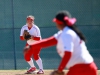 Palomar's Katy McJunkin awaits the throw from 3rd baseman Iesha Hill to close out the top of the 2nd inning against Citrus College on Feb 5 at Palomar College Softball Field. The Comets won the game 8 - 0. Stephen Davis/The Telescope