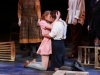 Rylee Spencer as Wendla and Riley Fisher as Melchior share their first kiss at the dress rehearsal of Spring Awakening Feb 24. Christopher Jones/The Telescope