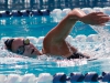 Palomar's Lucy Gates swims the women's 1,000-yard freestyle during the meet against Mesa at the Mesa College pool on March 4. Gates placed first with a time of 12.11.97. Coleen Burnham/The Telescope