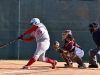 Palomar 3rd baseman Iesha Hill (25) hits her seventh homerun as well as a double 3 for 3 at bat while knocking in three scores at Palomar field on April 13. Comets won 8-0. Johnny Jones/The Telescope