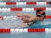 Palomar's Jordan Heimback swims the butterfly leg of the Women's 200 Yard Under/Over Relay on day two of the 2017 Waterman Festival at the Wallace Memorial pool on Feb. 11. Palomar women won with a time of 2.26.60, and Palomar women won the meet with a score of 602. Cerritos scored 429 points, Mesa scored 346 points and Chaffey scored 208. Coleen Burnham/The Telescope