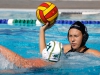 Palomar's Torrey Hirning (14) looks the pass the ball over Grossmont's Grace Martin (21) during the Women's Water Polo PCAC Conference game between Palomar and Grossmont on Nov. 4 at the Ned Baumer Pool. Palomar women won 9-5. Coleen Burnham/The Telescope