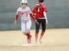 Palomar outfielder Tayler Moore after stealing 2nd base against Mt. San Jacinto College on March 11 at Palomar College Softball Field. Palomar won the game 9-1. Stephen Davis/The Telescope
