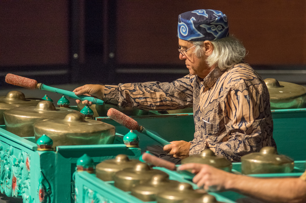 Kembang Sunda, a band led by Palomar professor Amy Hacker, performed traditional and contemporary Sundanese gamelan music from West Java, Indonesia at a concert in the Palomar College Howard Brubeck Theatre on Thursday October 6, 2016. Joe Dusel/The Telescope.
