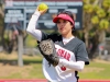 Freshman outfielder Briana Moreno practices throwing and catching with the rest of the team during an inning break. The Comets won the game 15-6 in 5 innings against Imperial Valley on April 15. Photo by Michaela Sanderson/The Telescope.