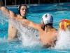 Palomar's Ryan Rhoads (10) defends the ball against Miramar's Josh Collett (4) during the Men's Water Polo PCAC Conference game between Palomar and Miramar on Nov. 4 at the Ned Baumer Pool. Palomar men won 22-12. Coleen Burnham/The Telescope