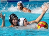 Palomar's Paul Schaner (5) wrestles with Miramar's Tristan Williamson (9) during the Men's Water Polo PCAC Conference game between Palomar and Miramar on Nov. 4 at the Ned Baumer Pool. Palomar men won 22-12. Coleen Burnham/The Telescope