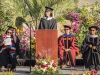 Keynote speaker is Candace Rose, winner of the 2015 – 2016 Distinguished Faculty Award for full-time faculty, addresses the graduating students at the commencement ceremony at Palomar College in San Marcos, Calif. on May 26, 2017. Joe Dusel / The Telescope