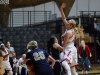 Palomar forward Lynnzy Troxell ( 44) shoots a jump shot over College of the Canyons guard Marina Rojas (4) during the Southern Regional Playoffs Second Round game on Feb. 26 at the Dome. Palomar won 77-54. Tracy Grassel/The Telescope