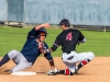 Feb 3rd, 2015 | On what was a controversial call, #4 Dylan Breault tagged a Orange Coast player at second base; he was ultimatly safe. Seth Jones / The Telescope