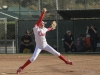 February 11, 2015 | Palomar pitcher #2 Summer Evans delivers a pitch during the third inning against visiting Mesa College. The Comets beat the Olympians 12-2 in six innings and improving their record to 7-1-1 and 1-0 in the PCAC.Philip Farry / The Telescope