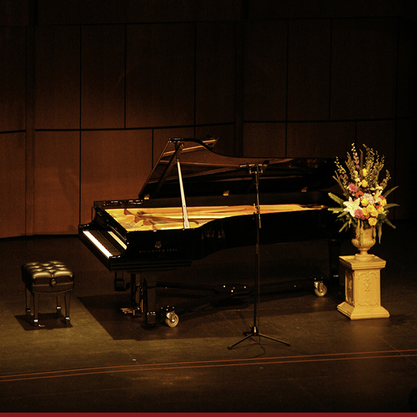 The Steinway piano on the stage at the Howard Brubeck Theatre before the first performance by Peter Gach on Sept. 14, 2014. The piano was purchased through two years of fundraising with support from the Palomar College Foundation. Photo: Adam Haas | The Telescope