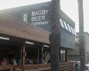 Exterior image of Bagby Beer Company on the corner of Coast Hwy and Minnesota Avenue in Oceanside, Calif.  Photo courtesy of Deb Hellman