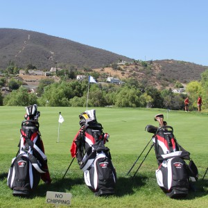 Palomar Women's golf team golf bags during a team practice at Twin Oaks Golf Course on Oct. 9. Photo: Meredith James | The Telescope
