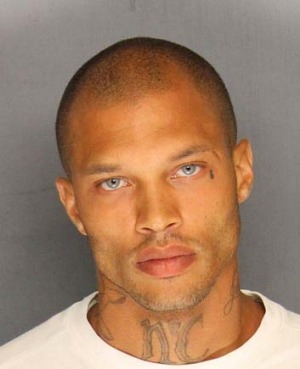 This mugshot of Jeremy Meeks went viral on the internet because of the criminal's good looks. (Photo courtesy of Stockton Police Department.)