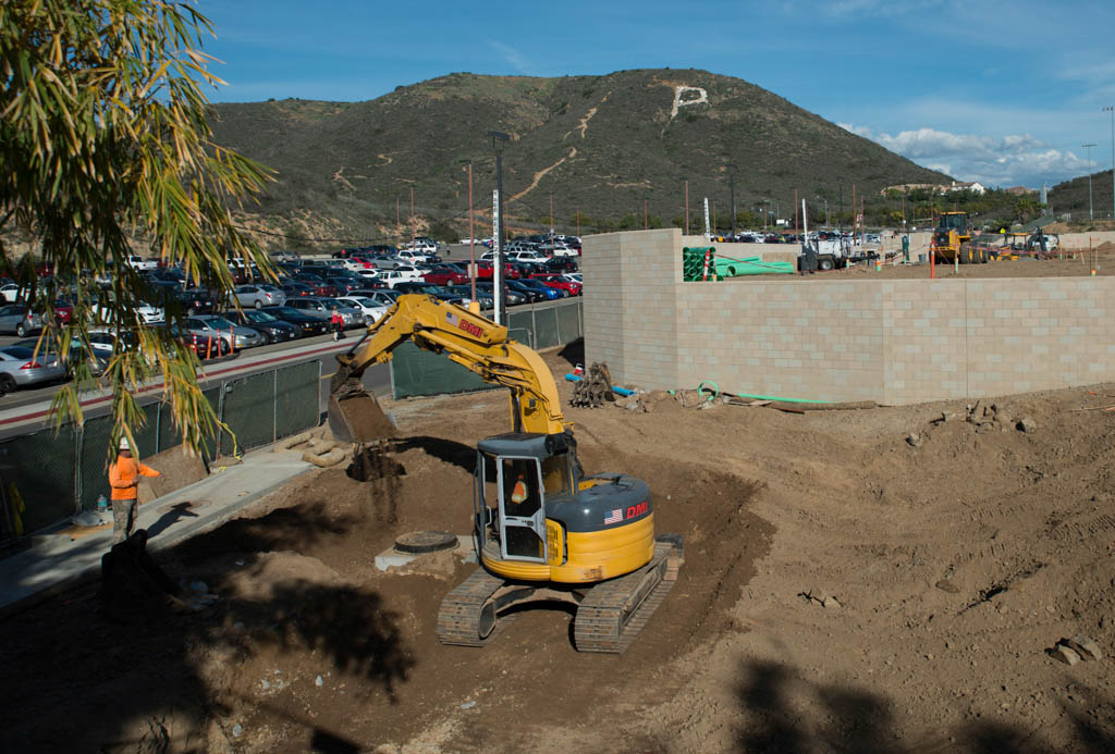 Construction continues at the future site of Palomar's Child Education School on Jan. 27, 2015 on the college's San Marcos Campus. (Casey Cousins/The Telescope)